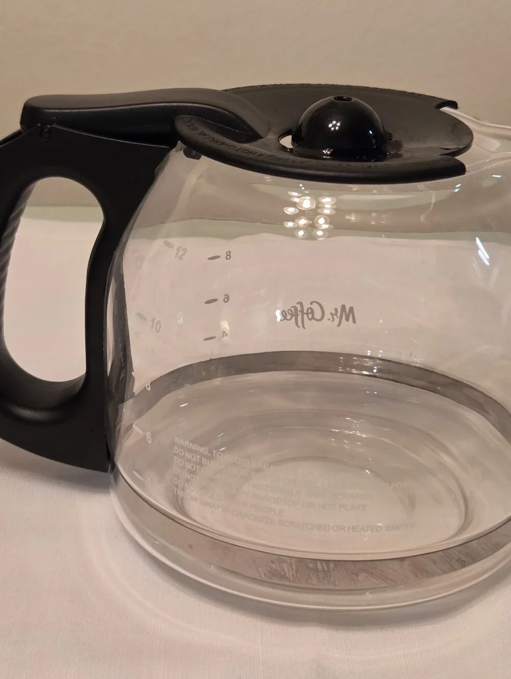 Mr. Coffee 12 Cup Black Coffee Pot Replacement Used Good Condition